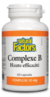 Complexe B haute efficacité  50mg (60 caps) Natural Factors