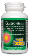 Gastro-Assist avec gomme de mastic, Saccharomyces boulardii et zinc L-carnosine (60 Vcaps)